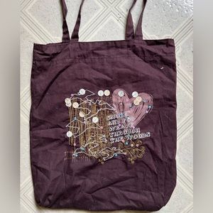 NWOT brown small tote bag